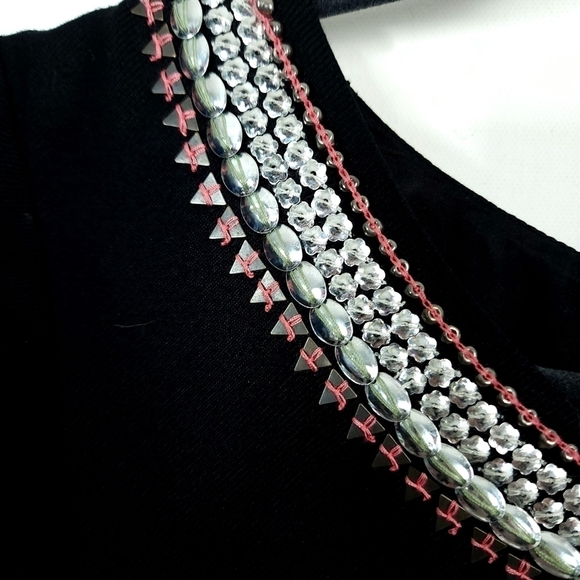 Anthropologie Maeve short sleeve Embellished dress size 4 - Picture 7 of 8